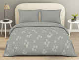 Spaces Refined Light Grey Floral Duvet Cover