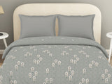 Spaces Refined Light Grey Floral Duvet Cover