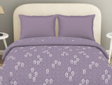 Spaces Essentials 100% Cotton Double Duvet Cover, 144 TC, Floral, Light Violet