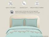 Spaces 100% Cotton Floral Duvet Cover, Light Blue