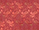 Spaces Essentials Premium Cotton Viscose Large Bedsheet, 138 TC, Floral, Red