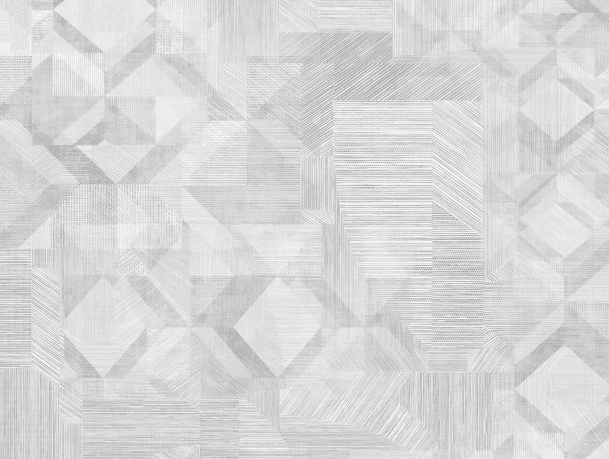 Spaces Essentials Premium 100 % Cotton Large Bedsheet, 180 TC, Geometric, Grey