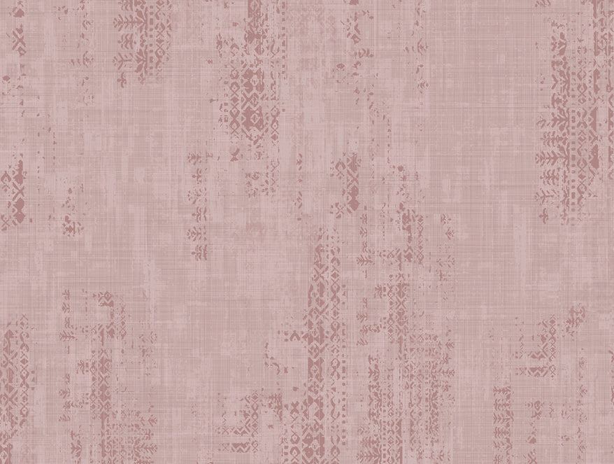 Spaces Essentials Premium 100 % Cotton Large Bedsheet, 180 TC, Geometric, Blush