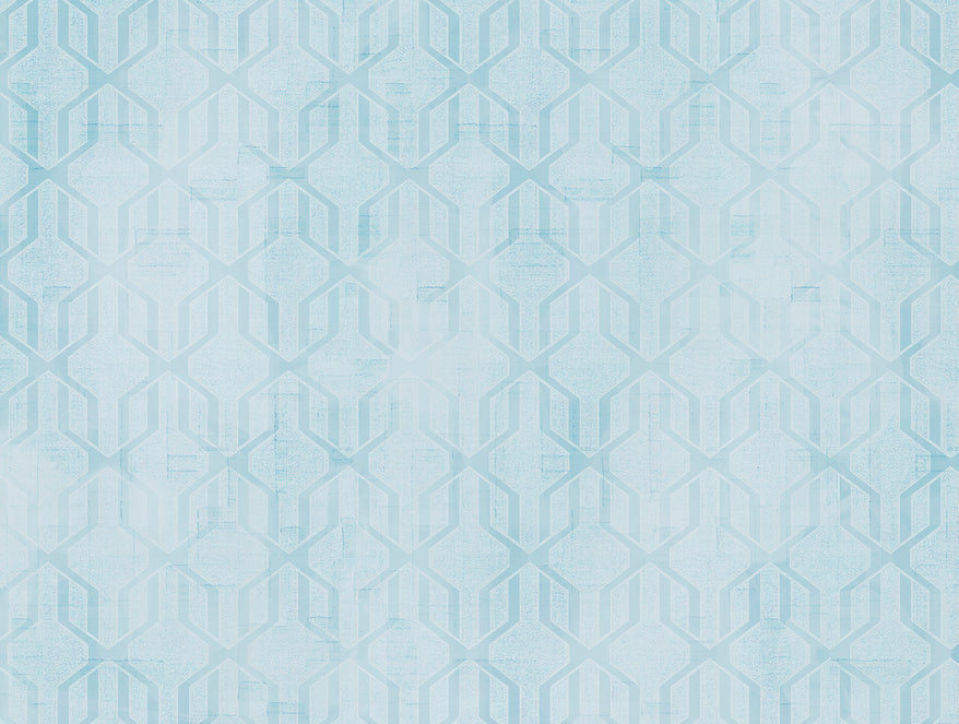 Spaces Essentials Premium 100 % Cotton Large Bedsheet, 180 TC, Geometric, Light Green