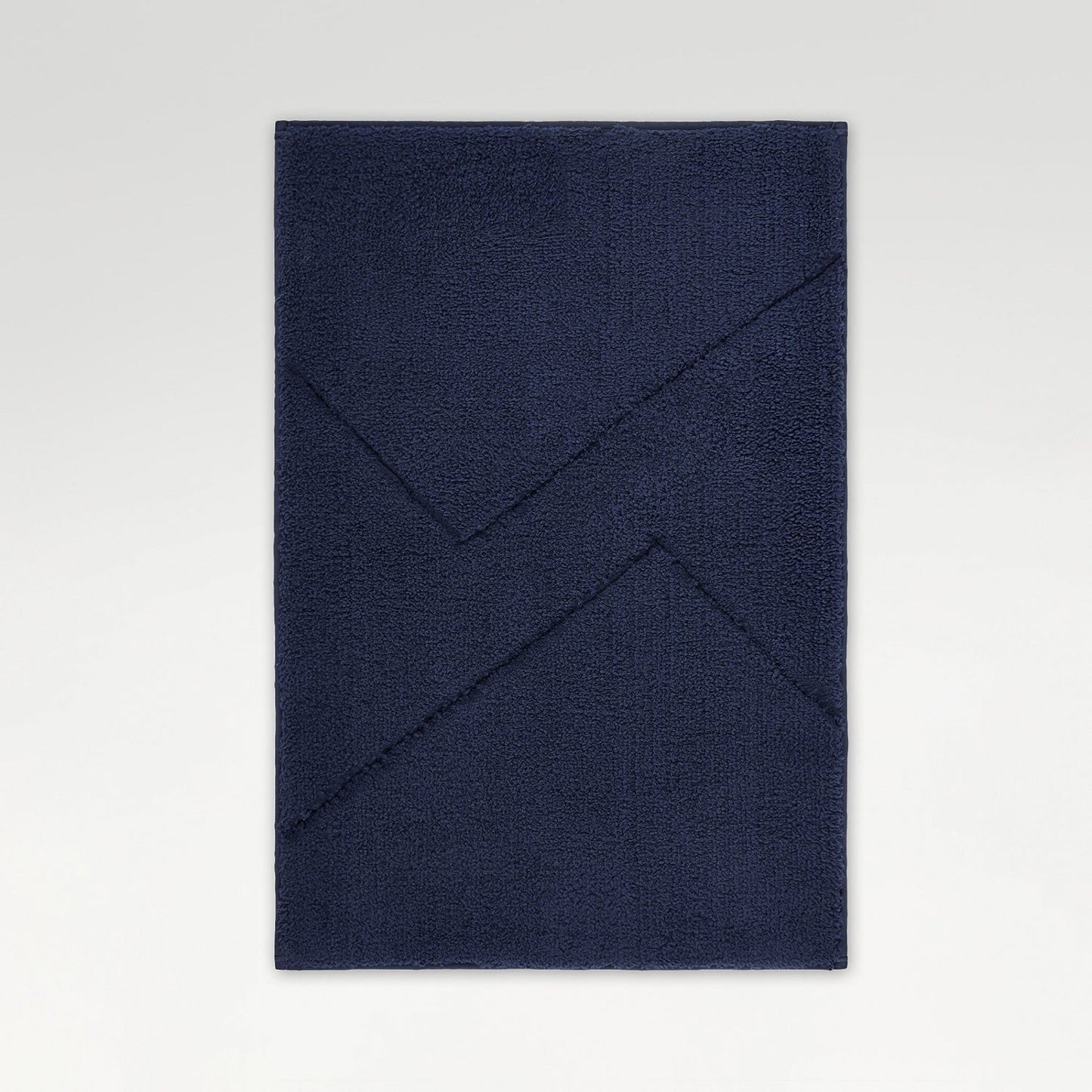 Spaces Swift Flow Polyester Small Bath Mat, 1677 GSM, Solid, Navy