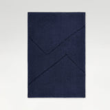 Spaces Swift Flow Polyester Small Bath Mat, 1677 GSM, Solid, Navy