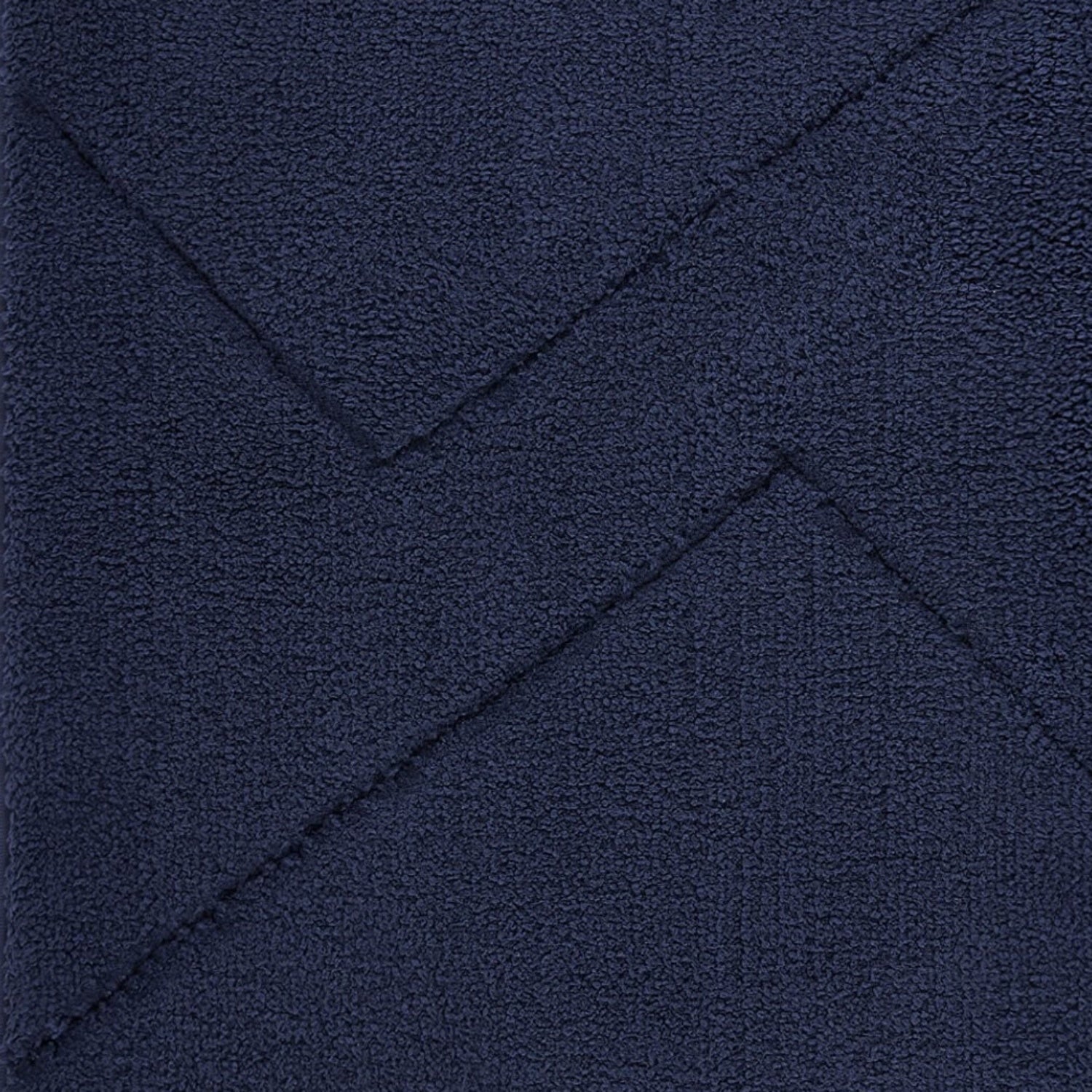 Spaces Swift Flow Polyester Small Bath Mat, 1677 GSM, Solid, Navy