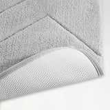 Spaces Swift Flow Polyester Small Bath Mat, 1677 GSM, Solid, Silver