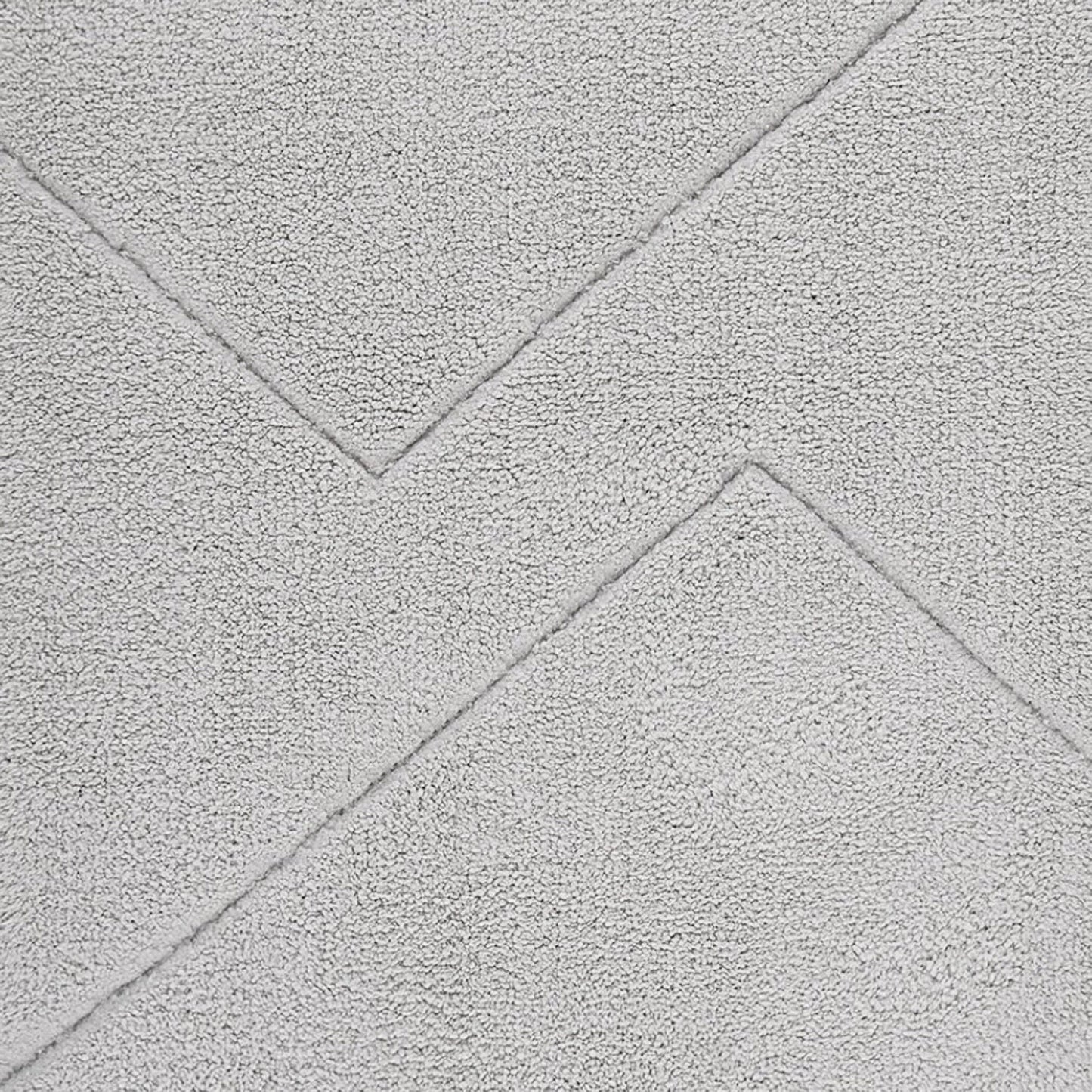 Spaces Swift Flow Polyester Small Bath Mat, 1677 GSM, Solid, Silver