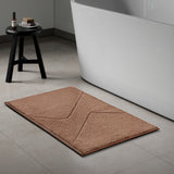 Spaces Swift Flow Polyester Small Bath Mat, 1677 GSM, Solid, Dark Brown