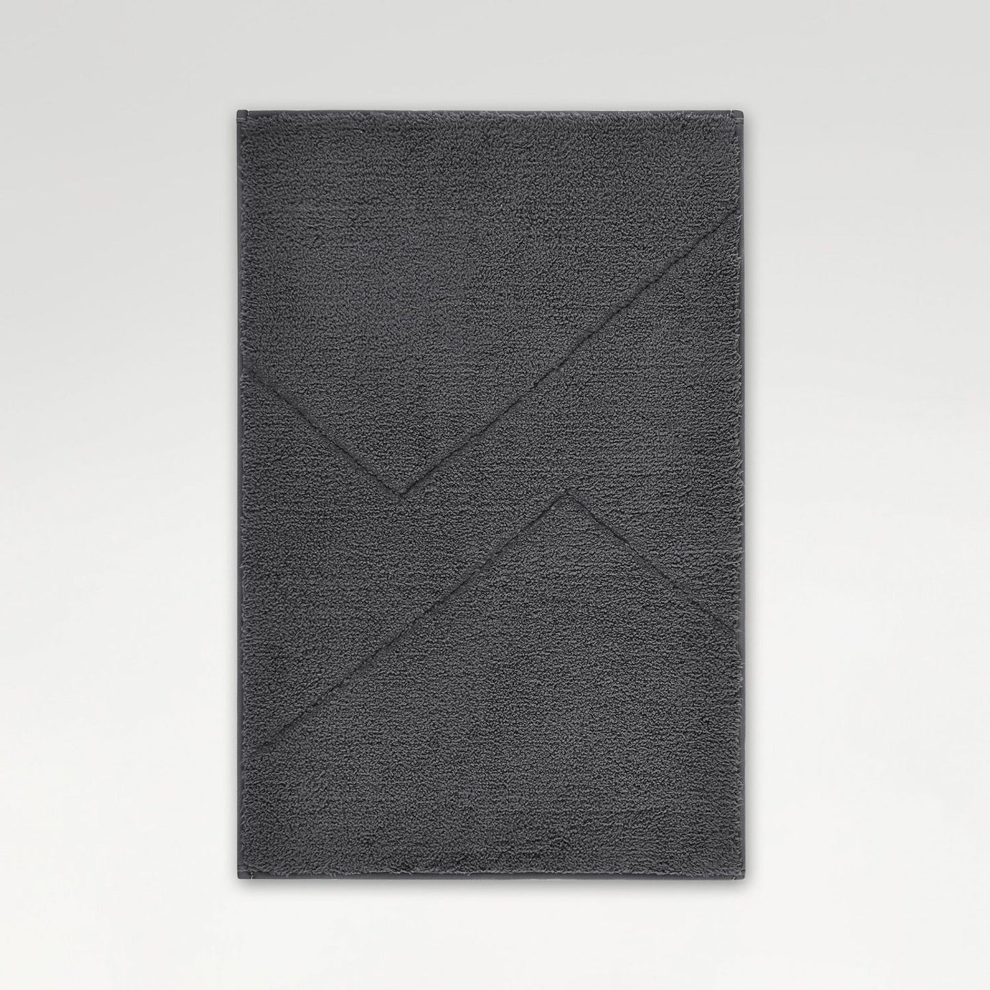 Spaces Swift Flow Polyester Small Bath Mat, 1677 GSM, Solid, Light Grey