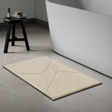 Spaces Swift Flow Polyester Small Bath Mat, 1677 GSM, Solid, Light Brown
