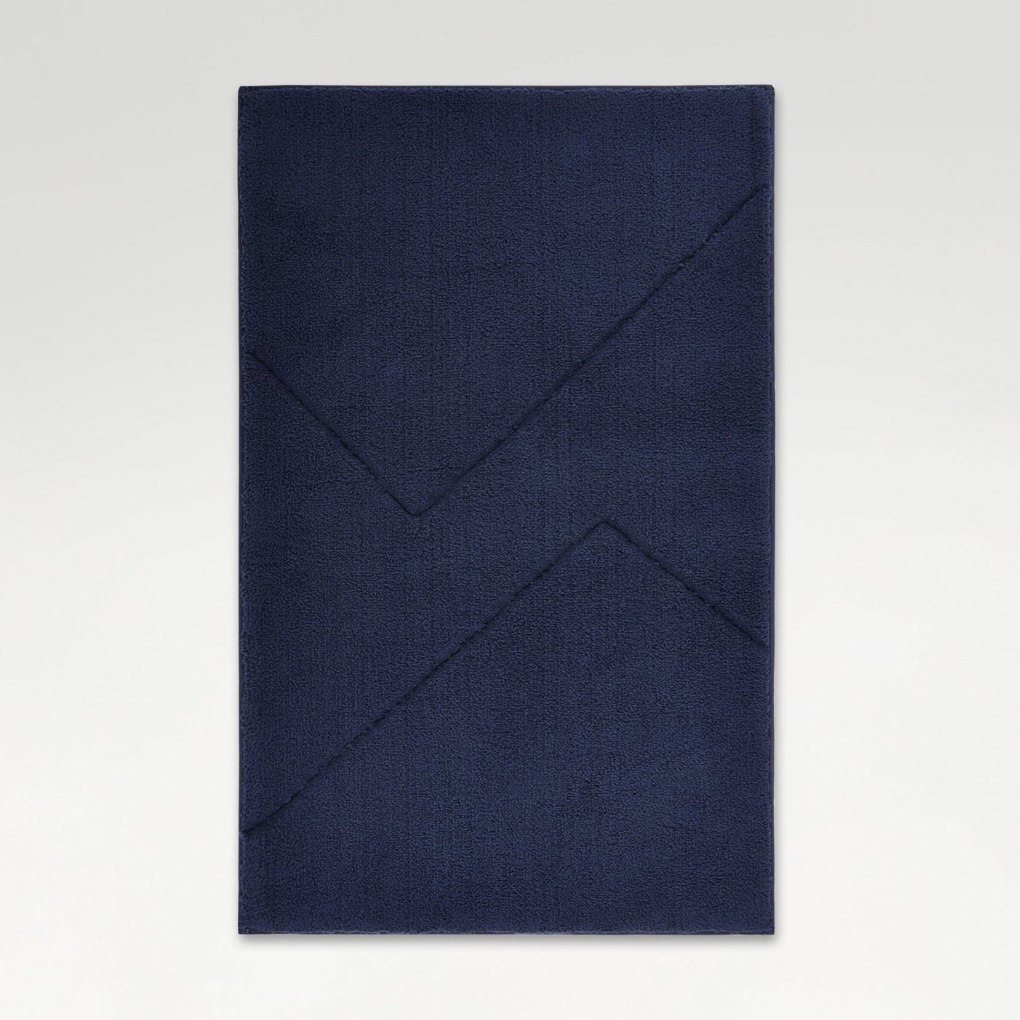 Spaces Swift Flow Polyester Large Bath Mat, 1659 GSM, Solid, Navy