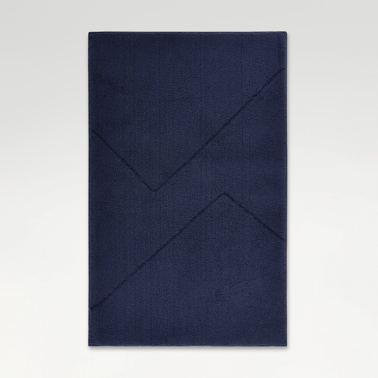 Spaces Swift Flow Polyester Large Bath Mat, 1659 GSM, Solid, Navy