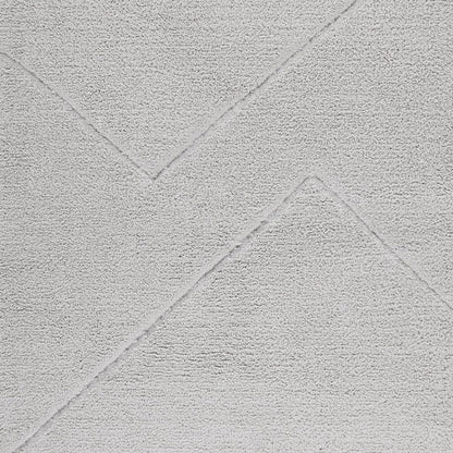 Spaces Swift Flow Polyester Large Bath Mat, 1659 GSM, Solid, Silver