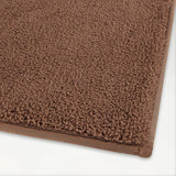 Spaces Swift Flow Polyester Large Bath Mat, 1659 GSM, Solid, Dark Brown