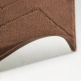 Spaces Swift Flow Polyester Large Bath Mat, 1659 GSM, Solid, Dark Brown