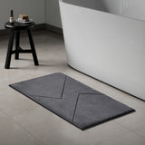 Spaces Swift Flow Polyester Large Bath Mat, 1659 GSM, Solid, Light Grey
