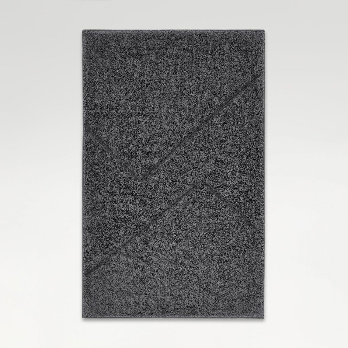 Spaces Swift Flow Polyester Large Bath Mat, 1659 GSM, Solid, Light Grey
