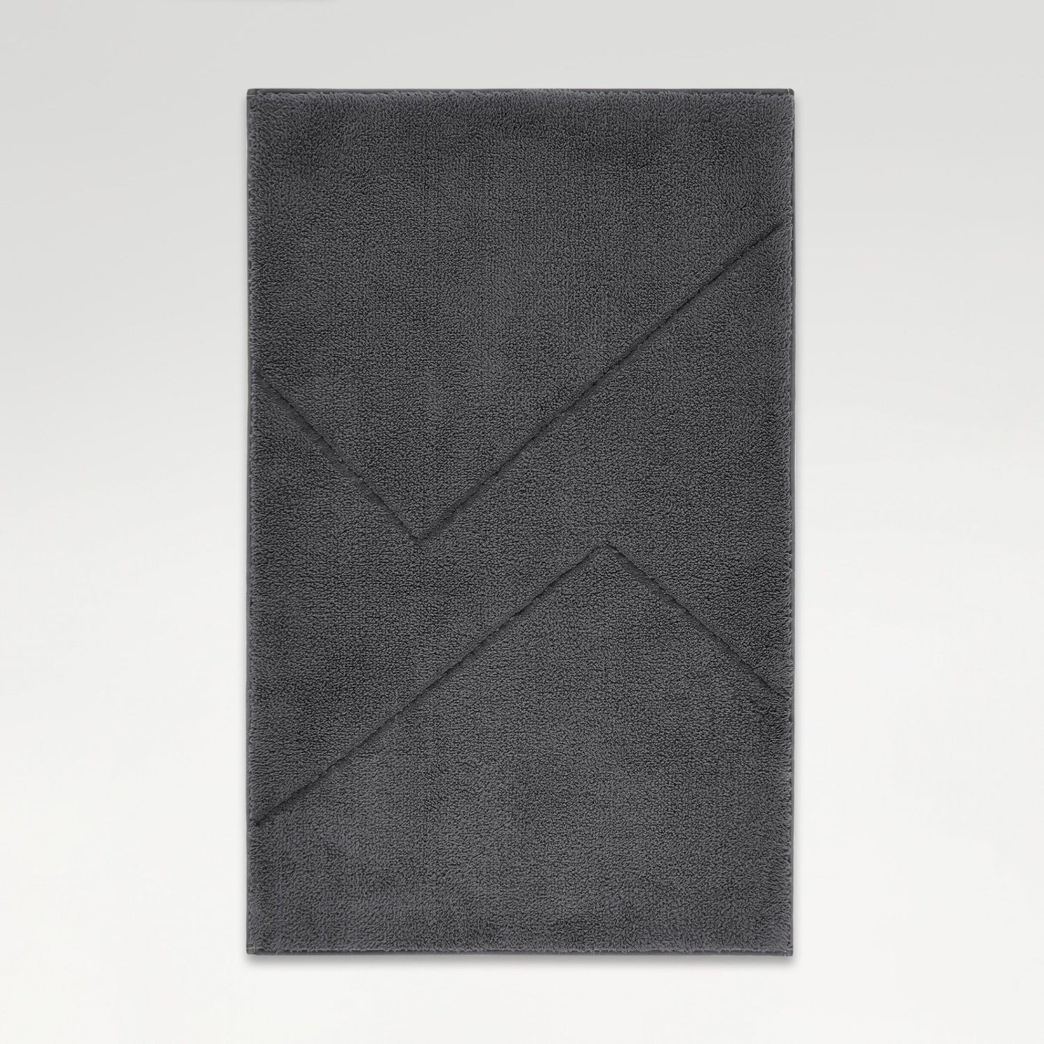 Spaces Swift Flow Polyester Large Bath Mat, 1659 GSM, Solid, Light Grey