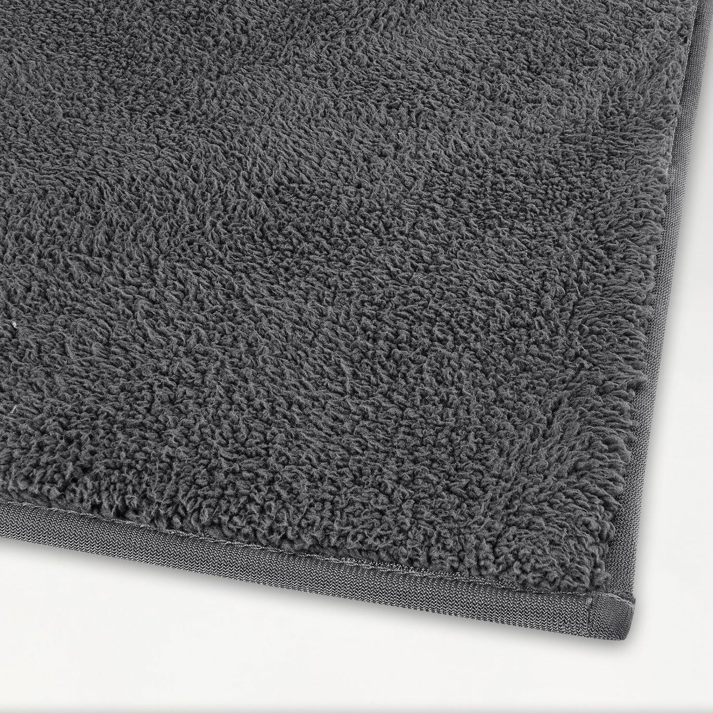 Spaces Swift Flow Polyester Large Bath Mat, 1659 GSM, Solid, Light Grey