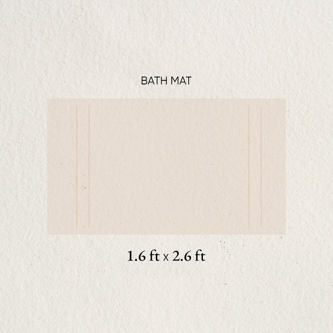 Spaces Swift Flow Polyester Large Bath Mat, 1659 GSM, Solid, Light Brown