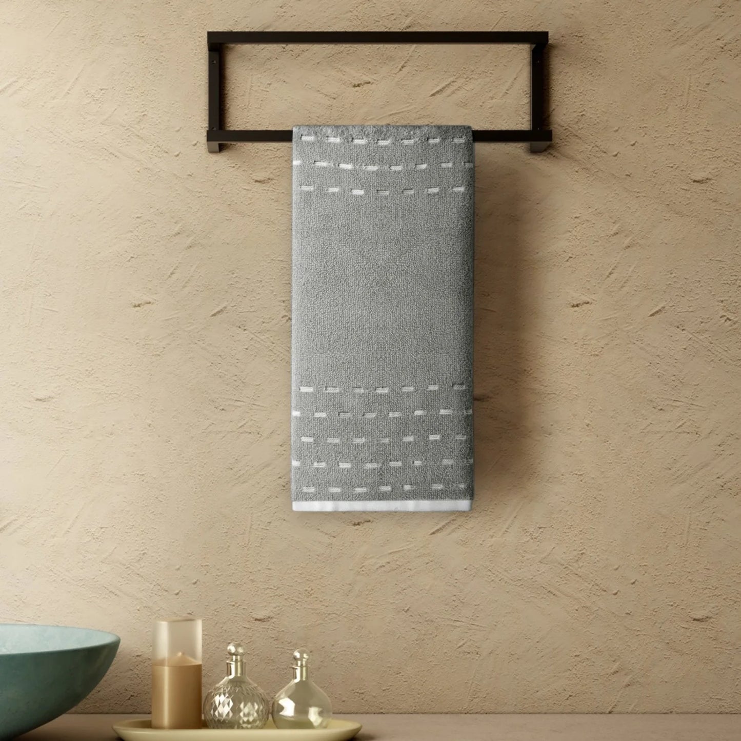 Spaces Airsoft 100% Cotton Hand Towel Set (2 Pcs), 450 GSM, Solid