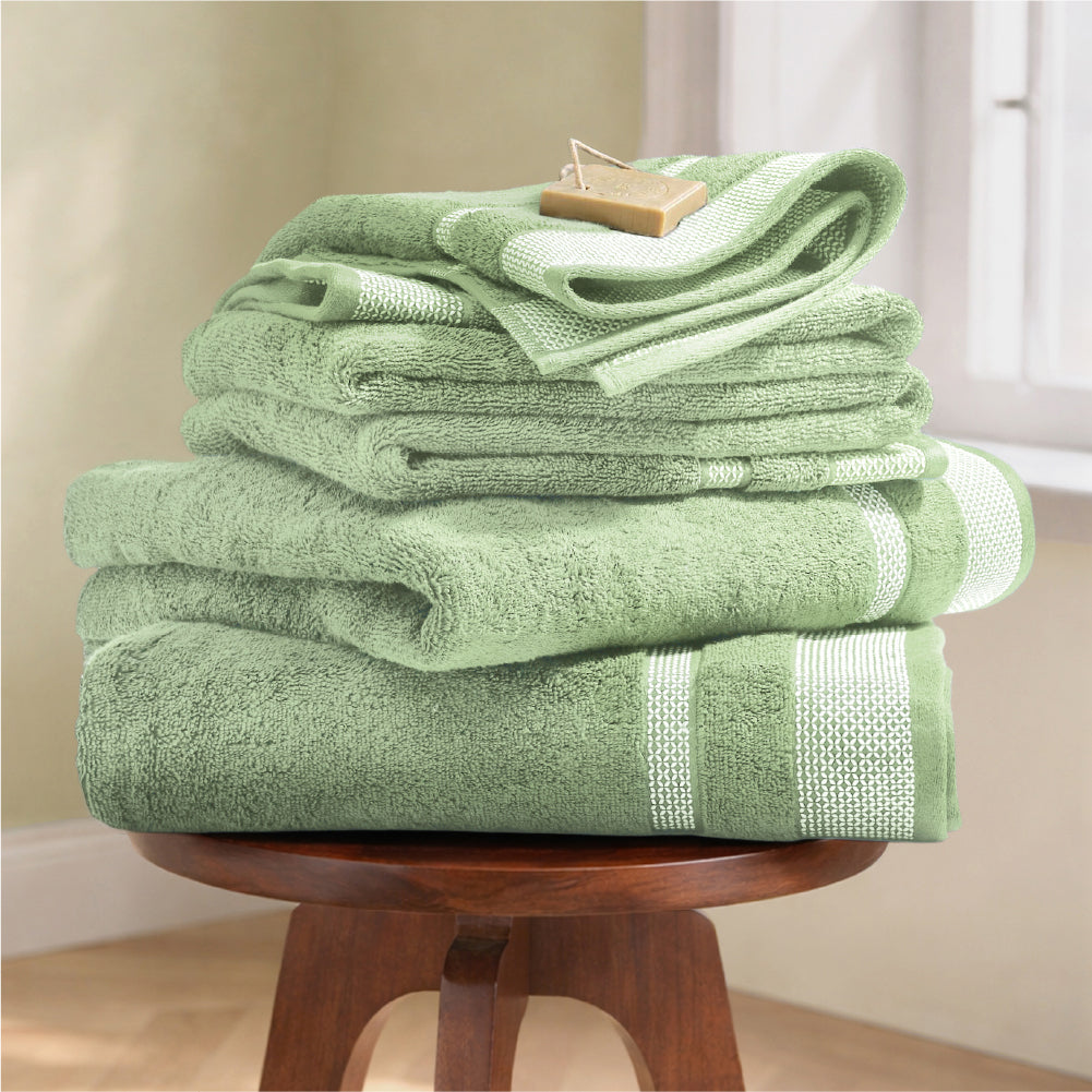 Spaces Hygro Hygro Cotton Bath Towel, 600 GSM, Solid, Light Green