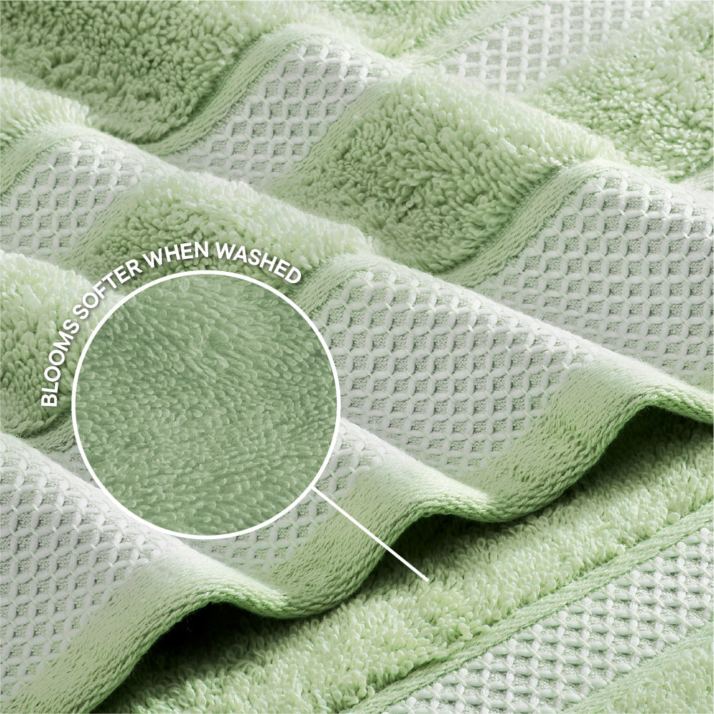 Spaces Hygro Hygro Cotton Bath Towel, 600 GSM, Solid, Light Green
