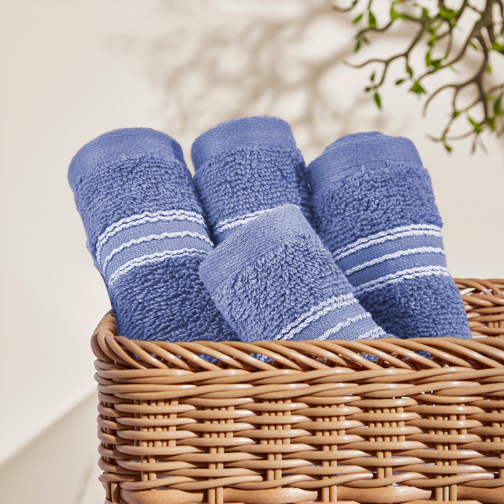 Spaces Swift Flow 100% Cotton Face Towel, 500 GSM, Solid, Colours Available  Pack Of 1