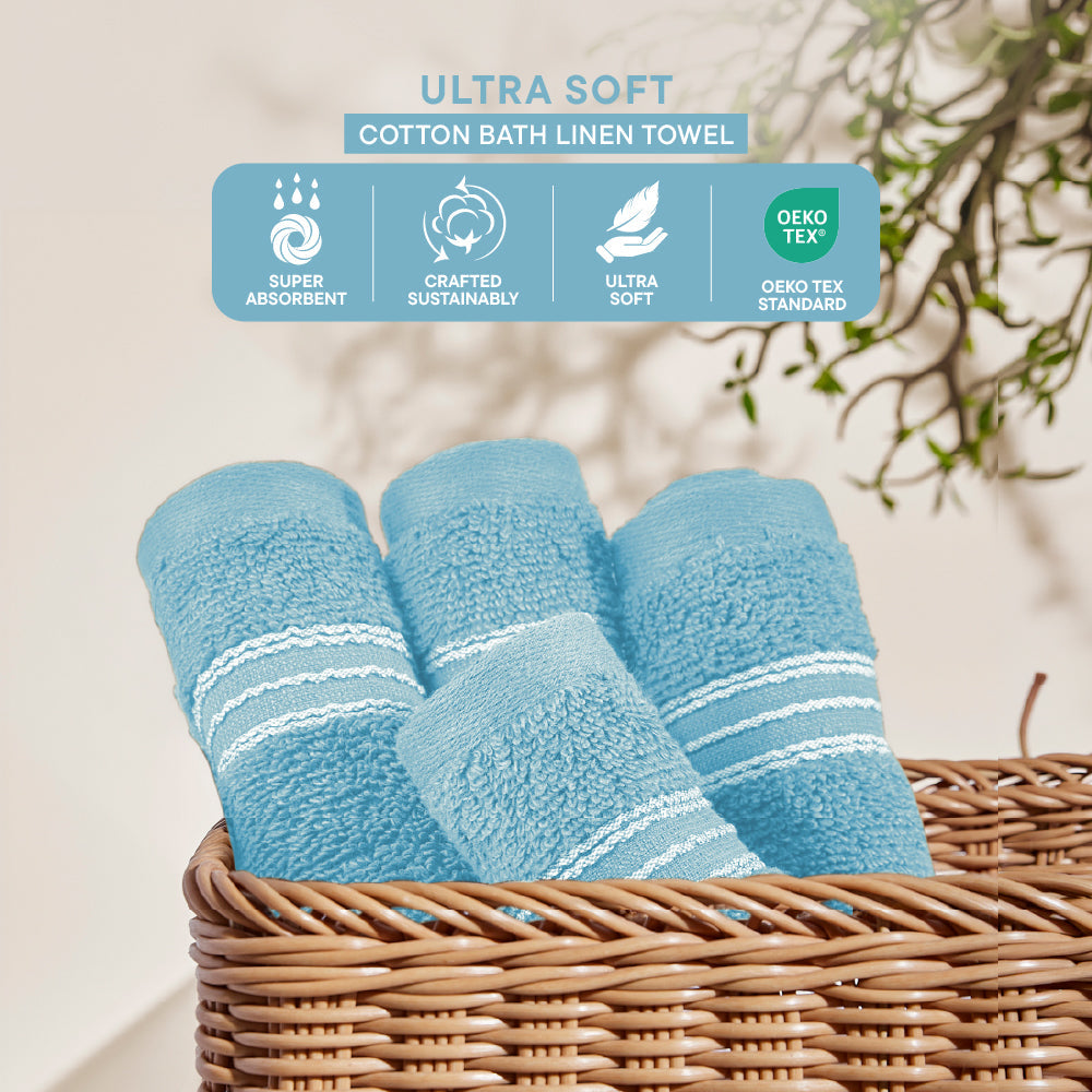 Spaces Swift Flow 100% Cotton Face Towel, 500 GSM, Solid, Colours Available  Pack Of 1