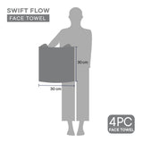 Spaces Swift Flow 100% Cotton Face Towel, 500 GSM, Solid, Colours Available  Pack Of 1