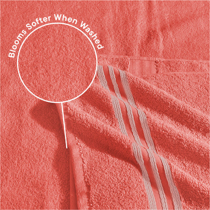 Spaces Swift Flow 100% Cotton Large Towel, 500 GSM, Solid, Red