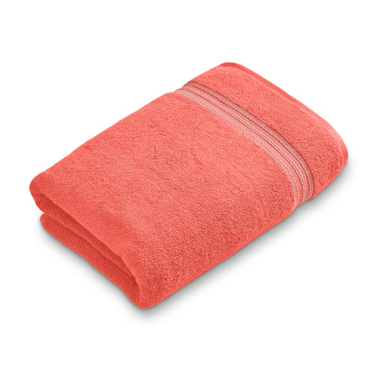 Spaces Swift Flow 100% Cotton Large Towel, 500 GSM, Solid, Red
