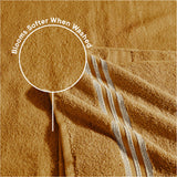 Spaces Swift Flow 100% Cotton Large Towel, 500 GSM, Solid, Gold