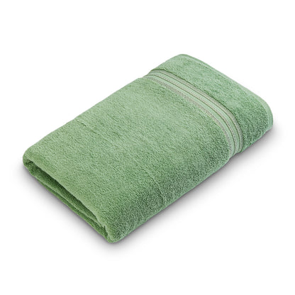 Spaces Swift Flow 100% Cotton Large Towel, 500 GSM, Solid, Light Green