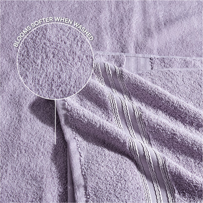 Spaces Swift Flow 100% Cotton Large Towel, 500 GSM, Solid, Light Violet