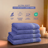 Spaces Swift Flow 100% Cotton Large Towel, 500 GSM, Solid, Blue