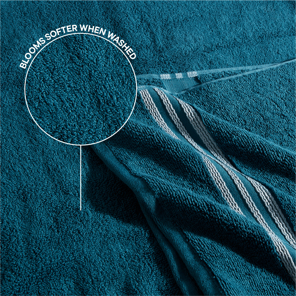 Spaces Swift Flow 100% Cotton Large Towel, 500 GSM, Solid, Dark Teal