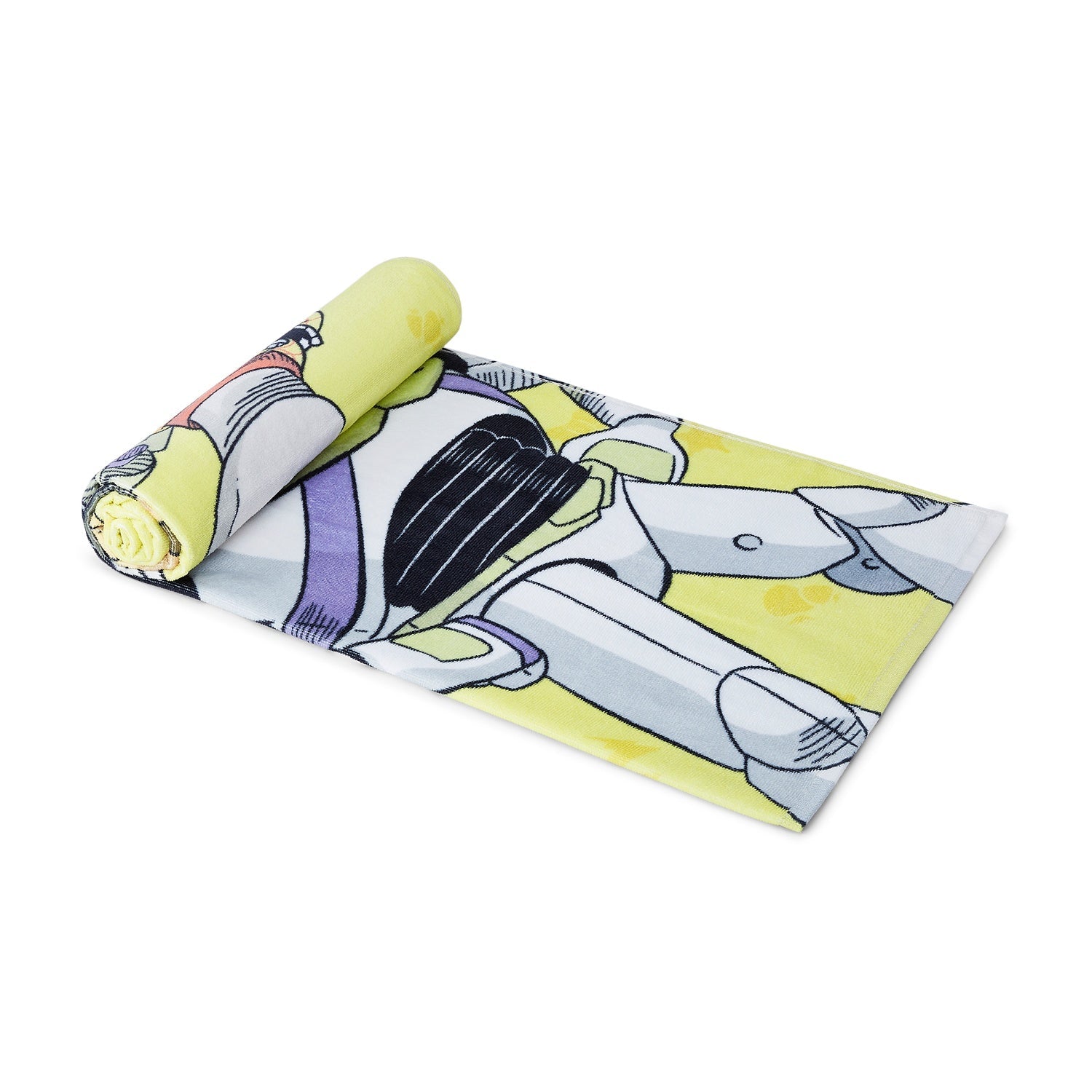 Spaces Kids 100% Cotton Bath Towel, 380 GSM, Character, Light Yellow