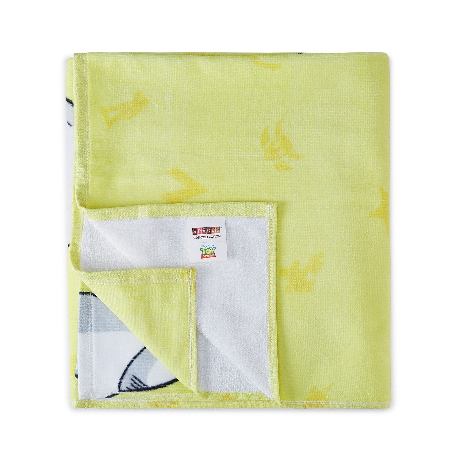 Spaces Kids 100% Cotton Bath Towel, 380 GSM, Character, Light Yellow