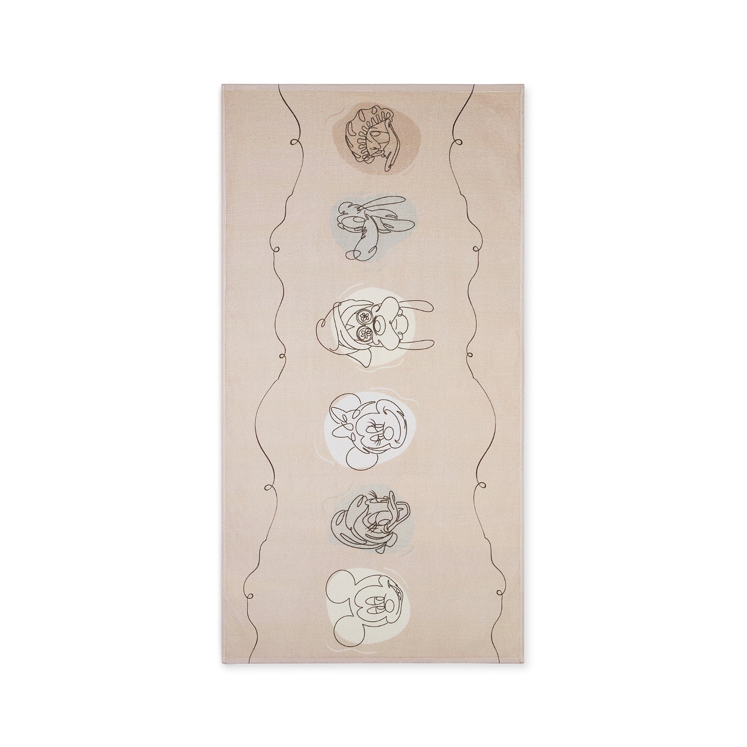 Spaces Kids 100% Cotton Bath Towel, 380 GSM, Character, Beige