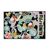 Spaces Kids Nylon Area Rugs, 1070 GSM, Character, Dark Blue