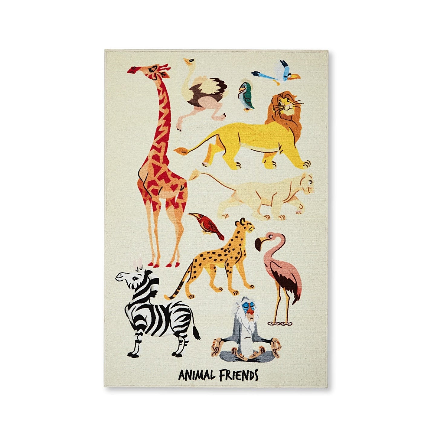 Spaces Kids Nylon Area Rugs, 1070 GSM, Character, Blush