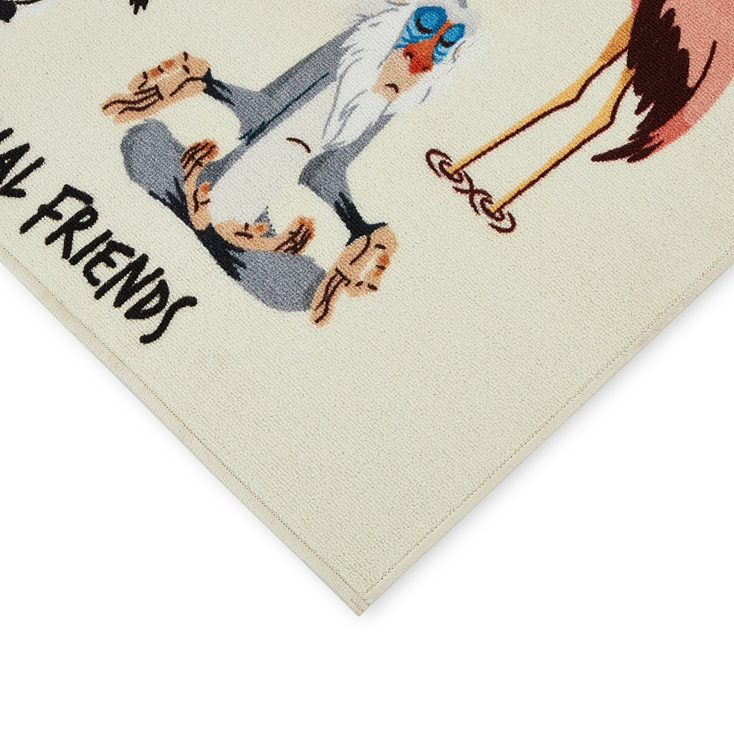 Spaces Kids Nylon Area Rugs, 1070 GSM, Character, Blush