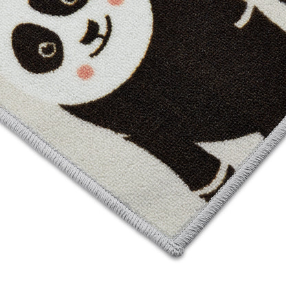 Spaces Kids Nylon Small Foot Mat, 1070 GSM, Character, Dark Brown
