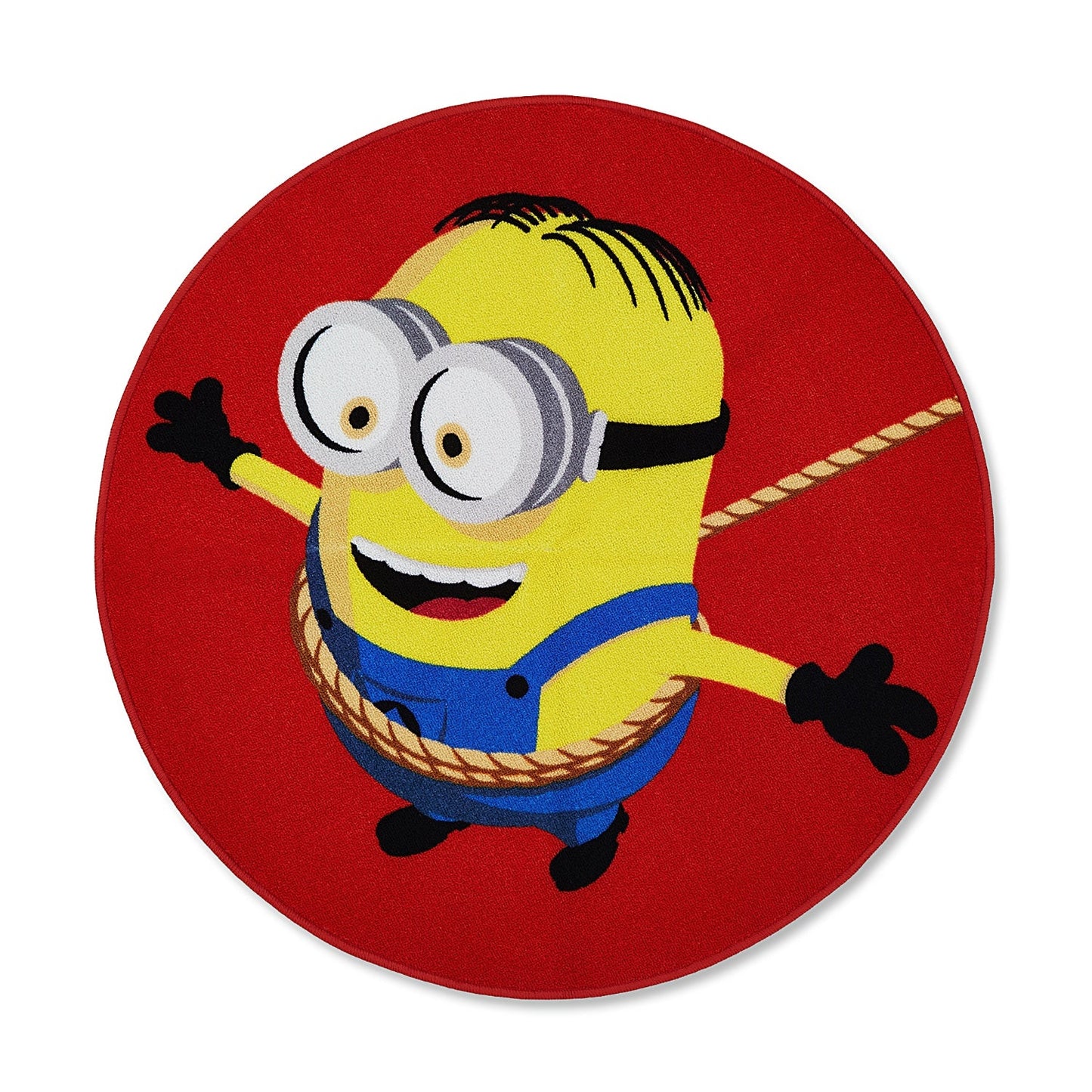 Spaces Kids Nylon Area Rugs, 1070 GSM, Character, Red