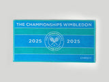 Spaces Wimbledon 2025 Jacquard Aqua Sky Blue 100% Cotton Bath Towel