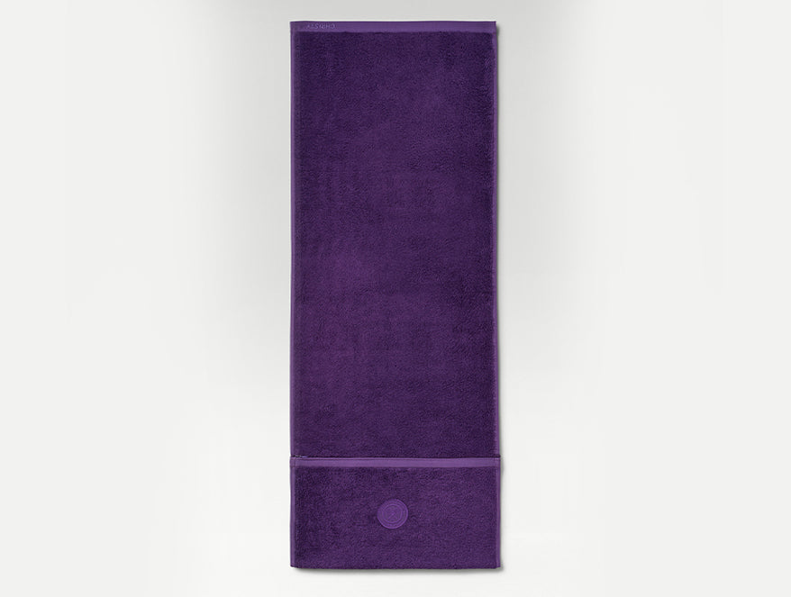 Spaces Wimbledon 2025 Jacquard Purple 100% Cotton Hand Towel