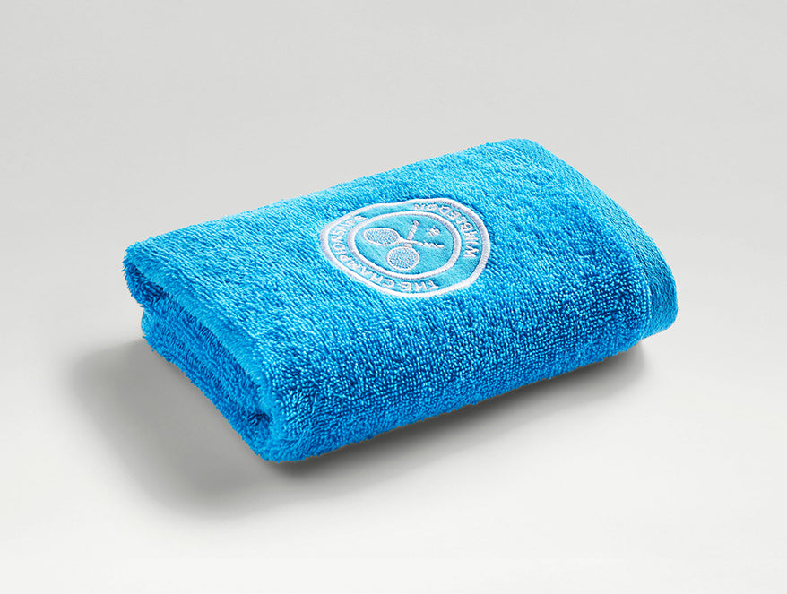 Spaces Wimbledon 2025 Jacquard Sky Blue Face Towel